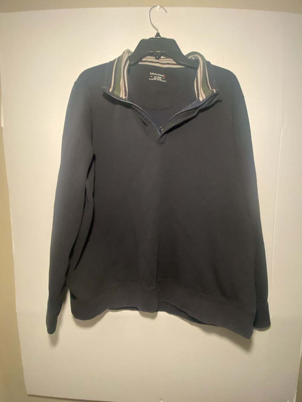 UNTUCKit Corral Quarter-Zip Pullover Sweatshirt Navy